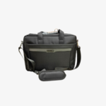 GORDER Laptop Bag – Fully Cushioned Black Business Shoulder Bag with Trolley Sleeve & Dual Straps - Grey Black - Image 3