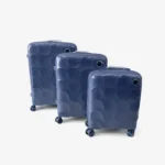 Polypropylene Hard-Shell Spinner Luggage - Blue-Grey