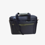 GORDER Laptop Bag – Fully Cushioned Business Shoulder Bag with Trolley Sleeve & Dual Straps - Deep Dark Blue - Image 2