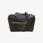 GORDER Laptop Bag – Fully Cushioned Black Business Shoulder Bag with Trolley Sleeve & Dual Straps - Grey Black - Image 2